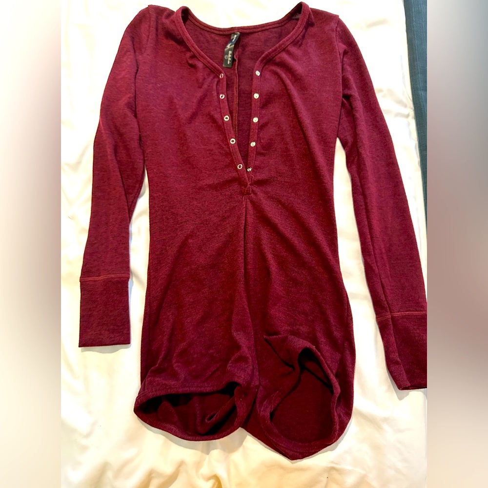 Burgundy lounge romper never worn!